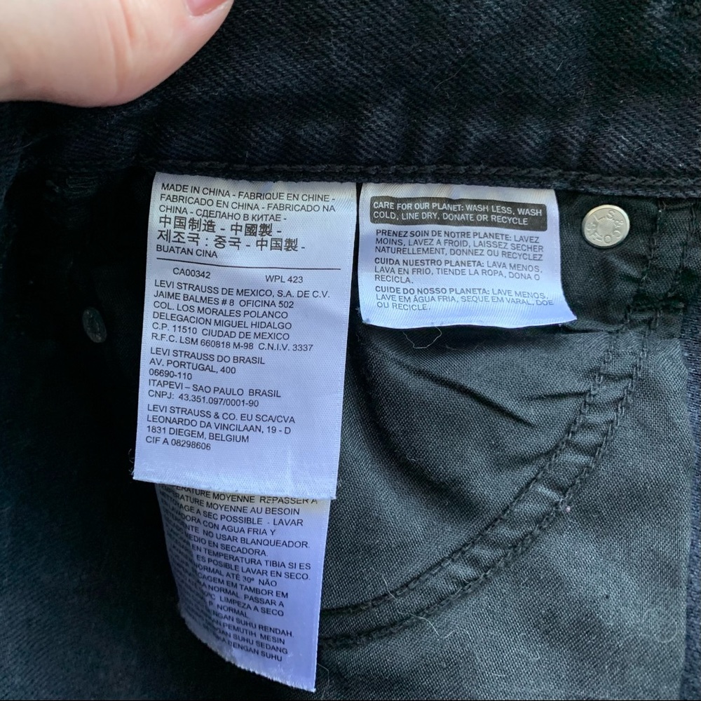 LEVI’S Button Fly Black Jeans - Picture 8 of 11